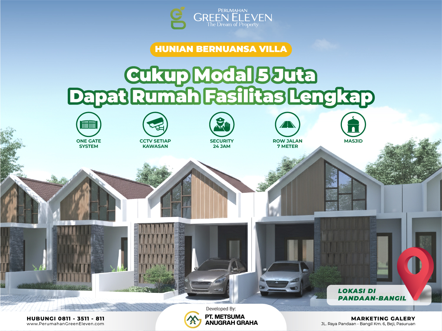 Properti terdaftar untuk dijual atau disewa - Rumah Dijual Di Pandaan - Bangil Pasuruan, 2 Menit Gerbang Tol - Nol Jalan Raya